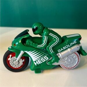 Hess 2004 Collectible Motorcycle Friction Motor Green Gasoline